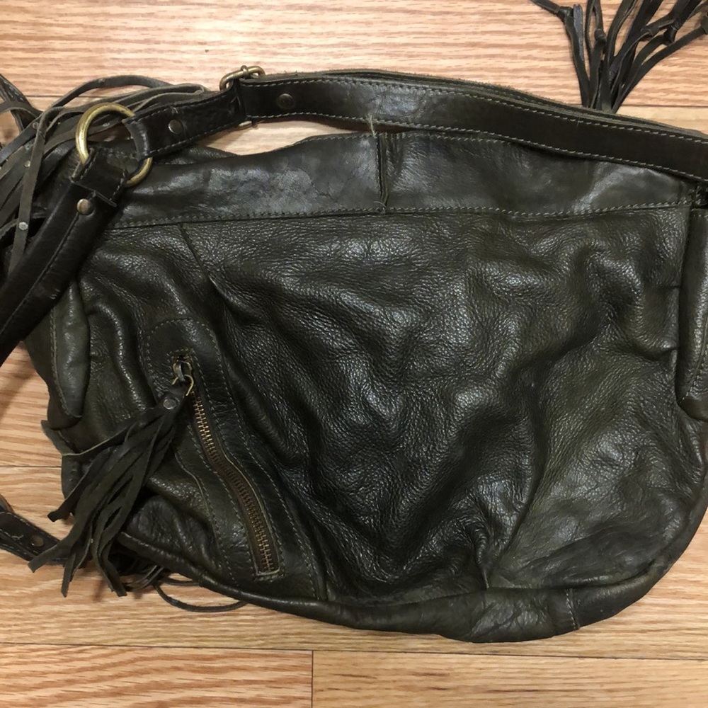 Cut N Paste Los Angeles crossbody Leather Hobo Bag - Picture 2 of 6